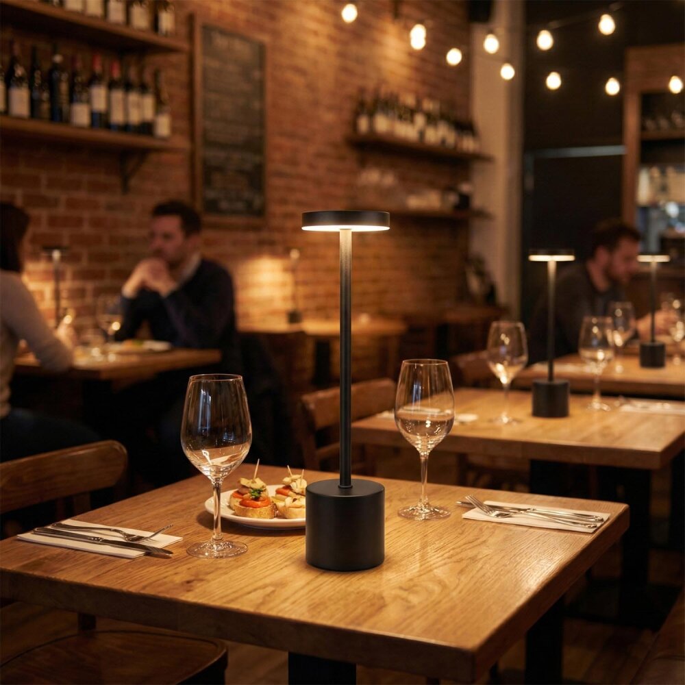 PANTHER PT-704 SİYAH USB ŞARJLI MASA LAMBASI - 1