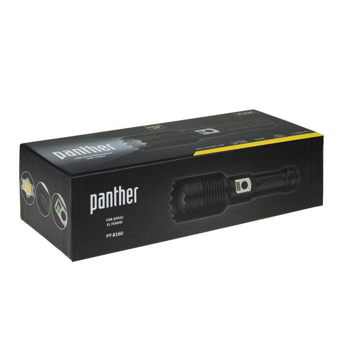 PANTHER PT-8160 USB ŞARJLI EL FENERİ - Thumbnail