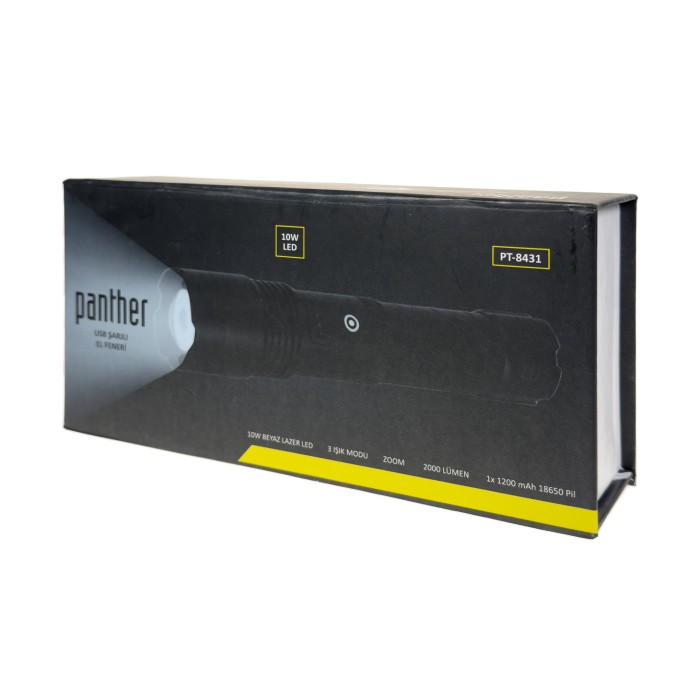 PANTHER PT-8431 USB ŞARJLI EL FENERİ - 5
