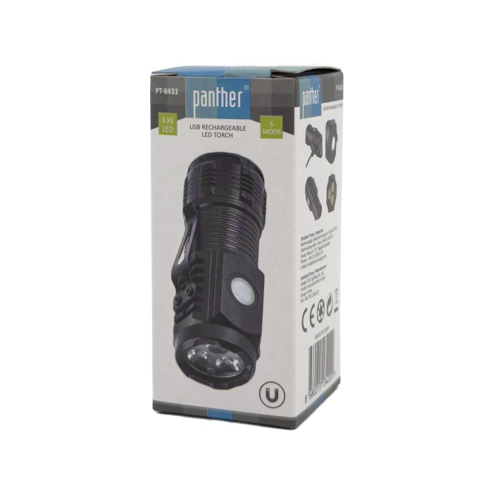 PANTHER PT-8433 USB ŞARJLI EL FENERİ - 5