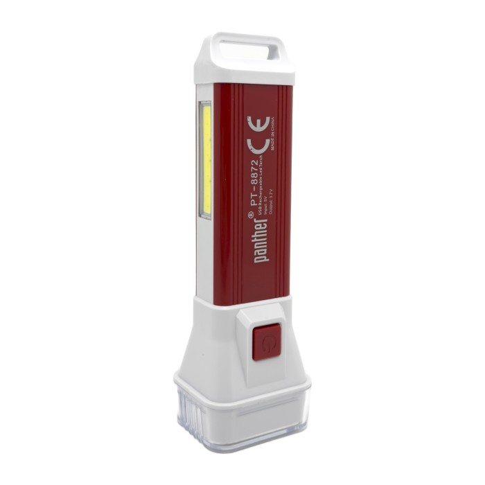 PANTHER PT-8872 USB ŞARJLI SOLAR EL FENERİ - 4