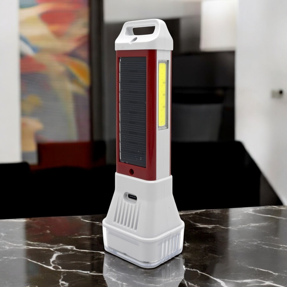 PANTHER PT-8872 USB ŞARJLI SOLAR EL FENERİ - 2