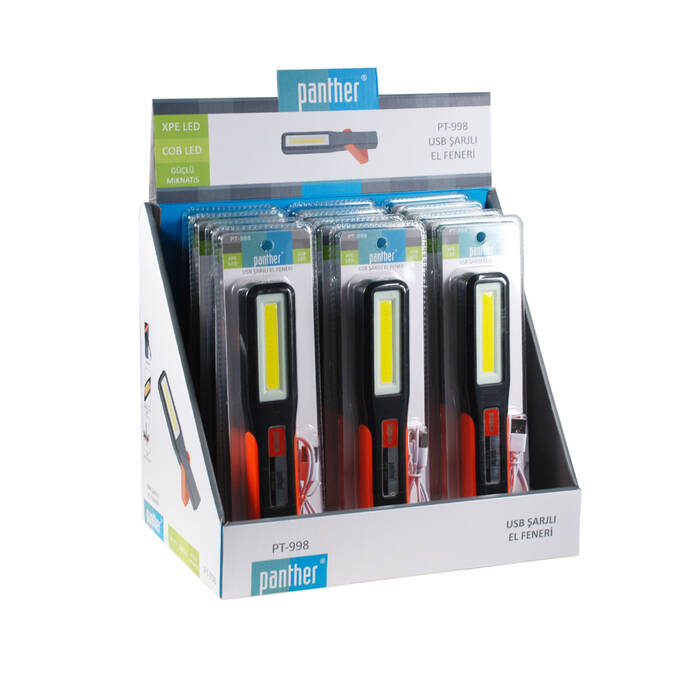 PANTHER PT-998 XPE LED USB ŞARJLI EL FENERİ - 3