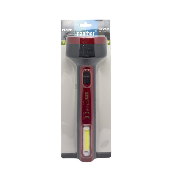 PANTHER PT-9995 USB ŞARJLI EL FENERİ - 3