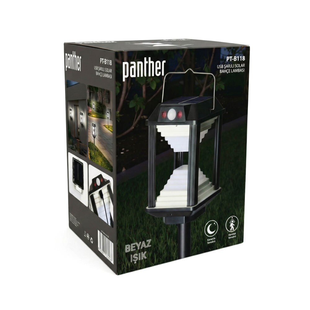 PANTHER PT-B118 SOLAR LED BAHÇE LAMBASI - 4