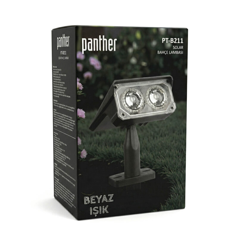PANTHER PT-B211 SOLAR LED BAHÇE LAMBASI - 5