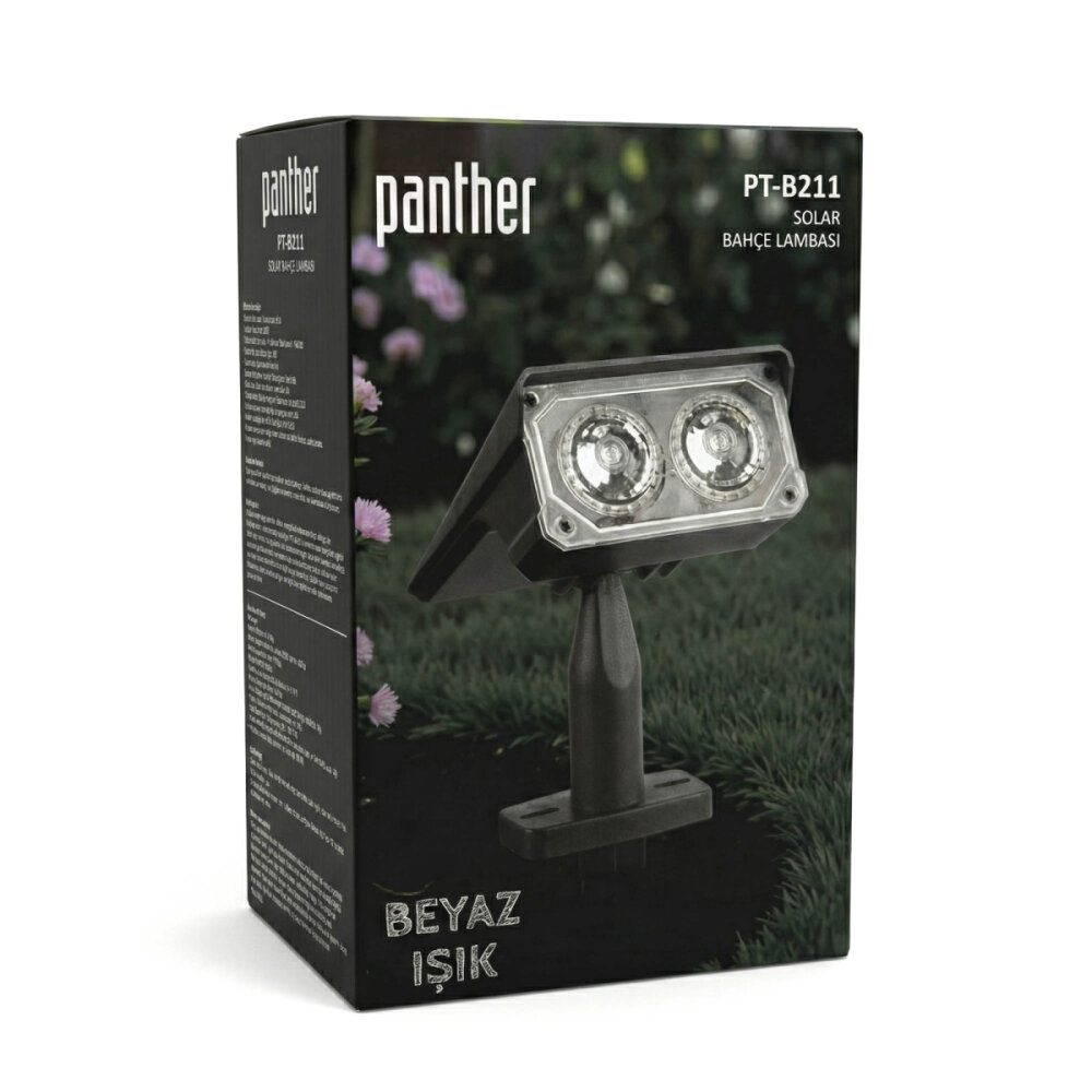 PANTHER PT-B211 SOLAR LED BAHÇE LAMBASI - 5