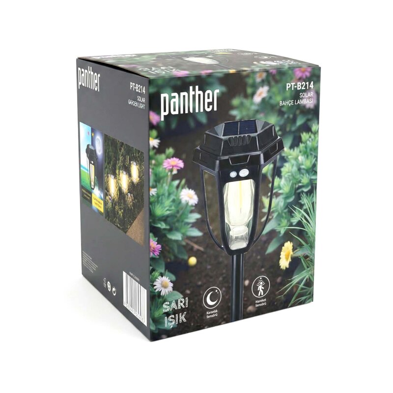PANTHER PT-B214 SOLAR LED BAHÇE LAMBASI - 4