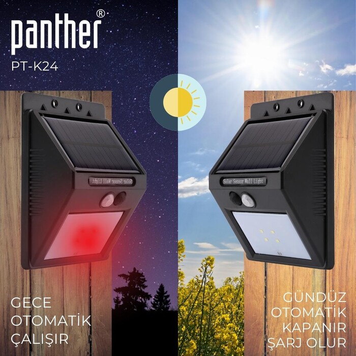 PANTHER PT-K24 SOLAR LED SOKAK LAMBASI - Thumbnail