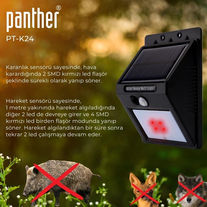 PANTHER PT-K24 SOLAR LED SOKAK LAMBASI - Thumbnail