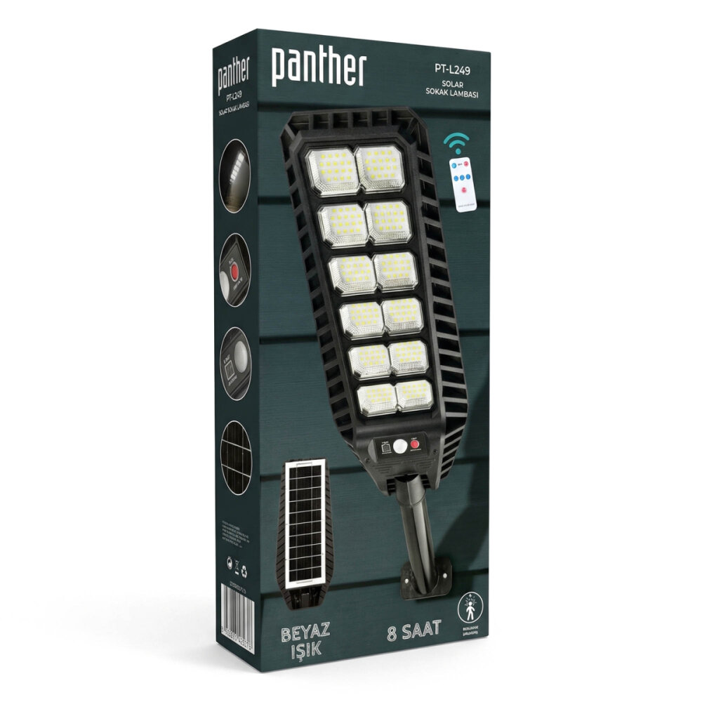 PANTHER PT-L249 SOLAR LED SOKAK LAMBASI - 4