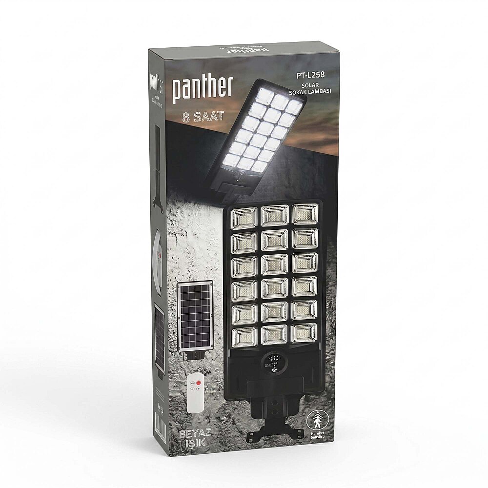 PANTHER PT-L258 SOLAR LED SOKAK LAMBASI - 4