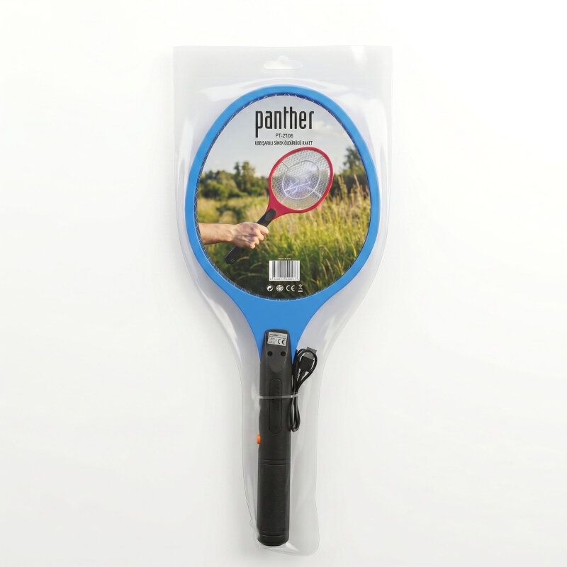 PANTHER PT-Z106 USB ŞARJLI SİNEK ÖLDÜRÜCÜ RAKET - 5