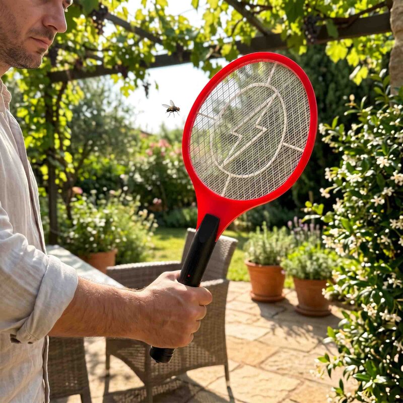 PANTHER PT-Z106 USB ŞARJLI SİNEK ÖLDÜRÜCÜ RAKET - 4