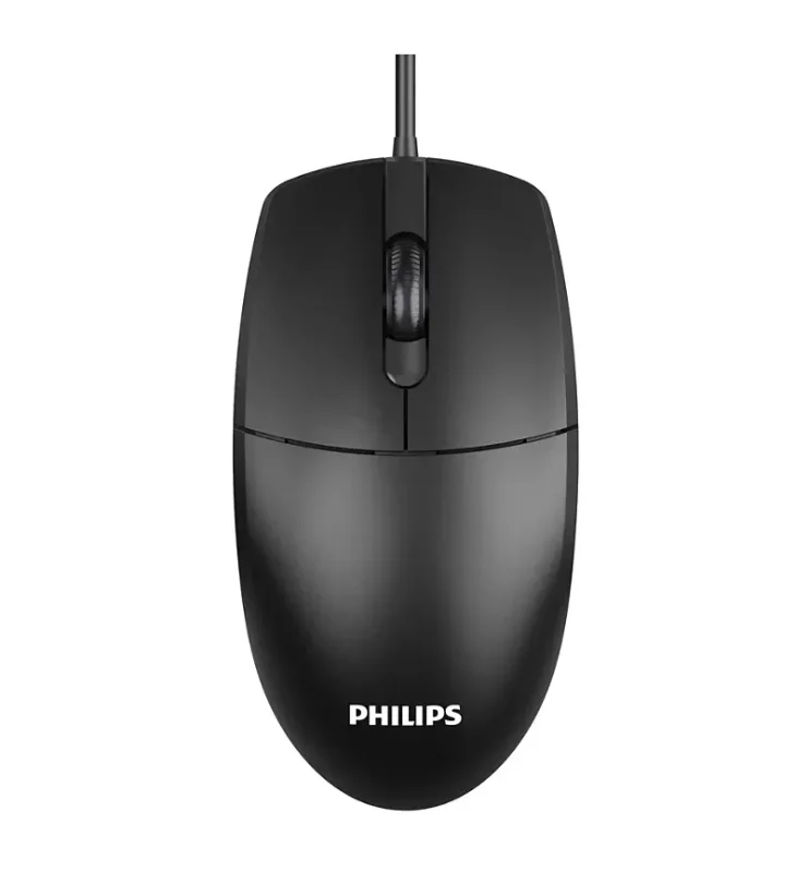 PHILIPS SPK7247B KABLOLU OFİS MOUSE SİYAH - 1
