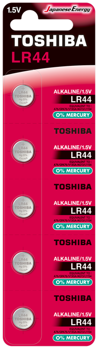TOSHIBA LR44 ALKALİN PİL 5Lİ - Toshiba