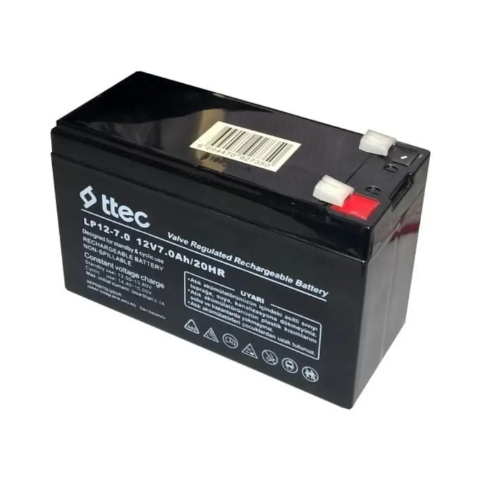 TTEC 12V 7AH BAKIMSIZ KURU AKÜ - Ttec