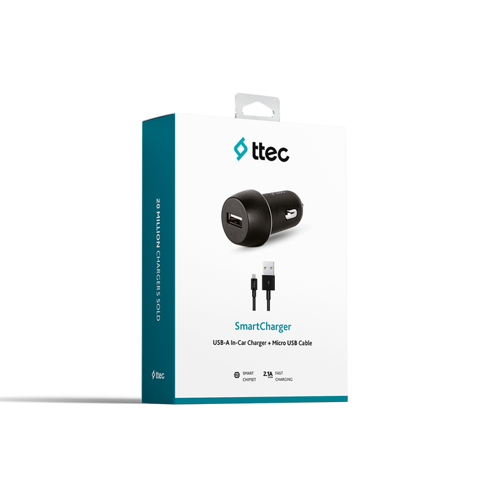 Ttec - TTEC 2CKS20MS 2.1A ARAÇ ŞARJ ALETİ+MİCRO USB KABLO