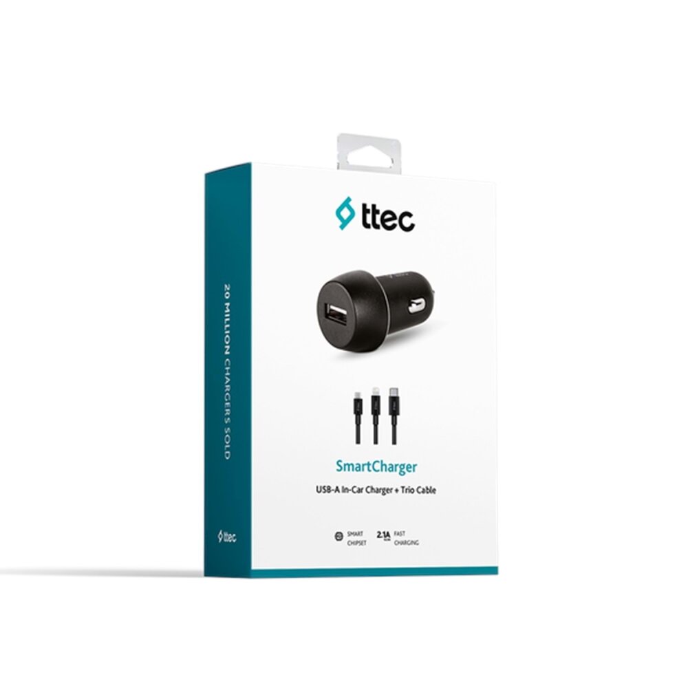TTEC 2CKS20TS 2.1A ARAÇ Ş.CİHAZI + TRIO KABLO - 2