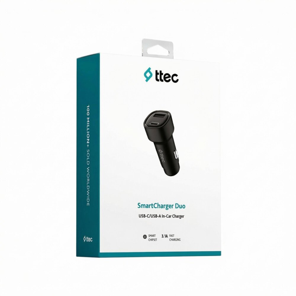 TTEC 2CKS35S 3.1A ARAÇ Ş.CİHAZI USB-C+USB-A KABLO - 5