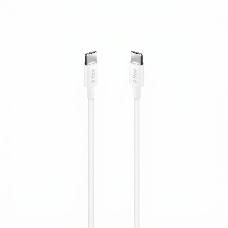 TTEC 2DK36B TYPE C - TYPE C BEYAZ ŞARJ KABLOSU - Ttec