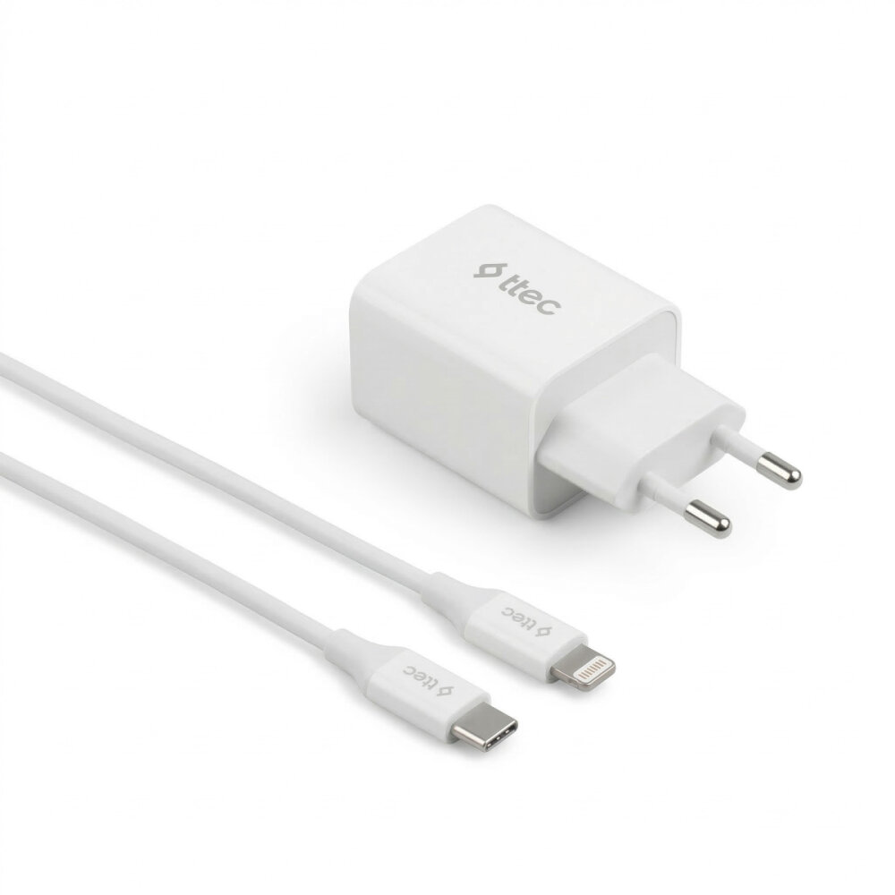 TTEC 2TC20LB 20W PD ŞARJ CİH.+TYPE C-LIGHTNING 1.5M KABLO - 1