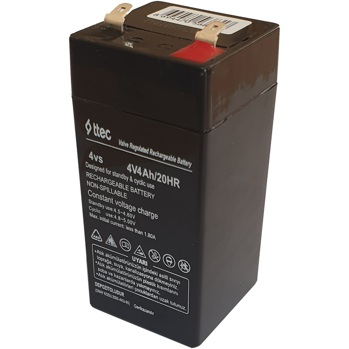 TTEC 4V 4AH BAKIMSIZ KURU AKÜ - Ttec